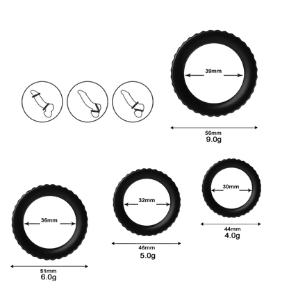 Pack de 4 Anillos Vibradores - Prendeme.com